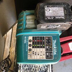 Makita Charger and 18v Battery