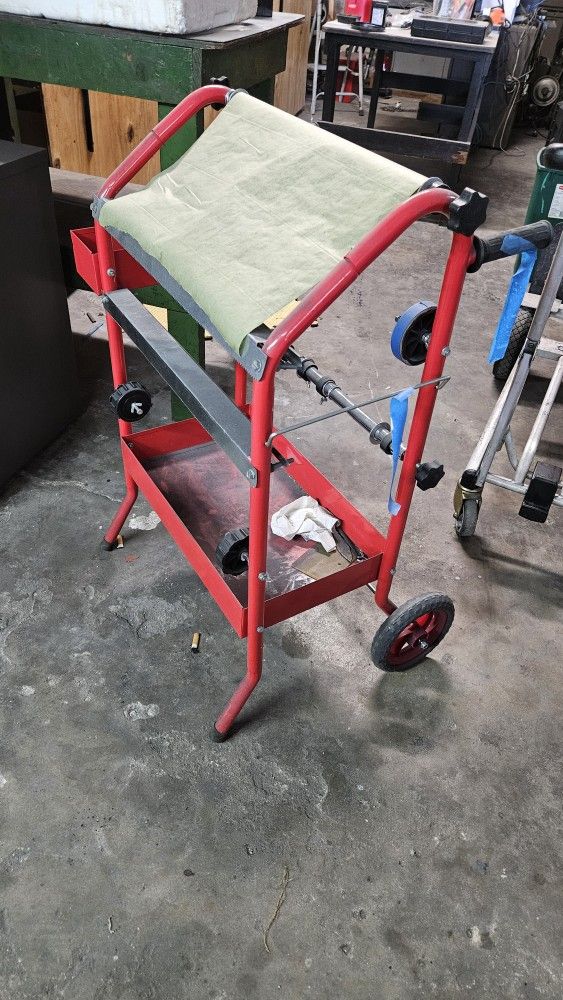 Mobile 18-in Multirole Masking Paper Machine With Storage Transfer Trays For Painting Automotive Auto Body And Machine Shop Supply