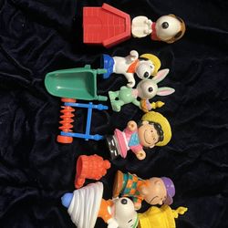 Vintage 1980S Peanut Charlie Brown Snoopy Happy Meal Mcdonald’s Toy Lot