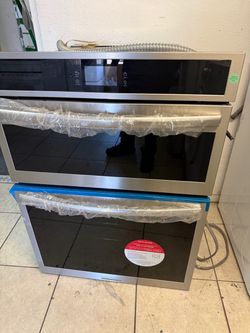 Frigidaire Double Wall Oven/ micro combo Stainless Steel