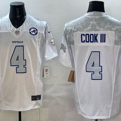 2025 new Buffalo Bills - James Cook #4 Jersey - Rugby Style - Stitched