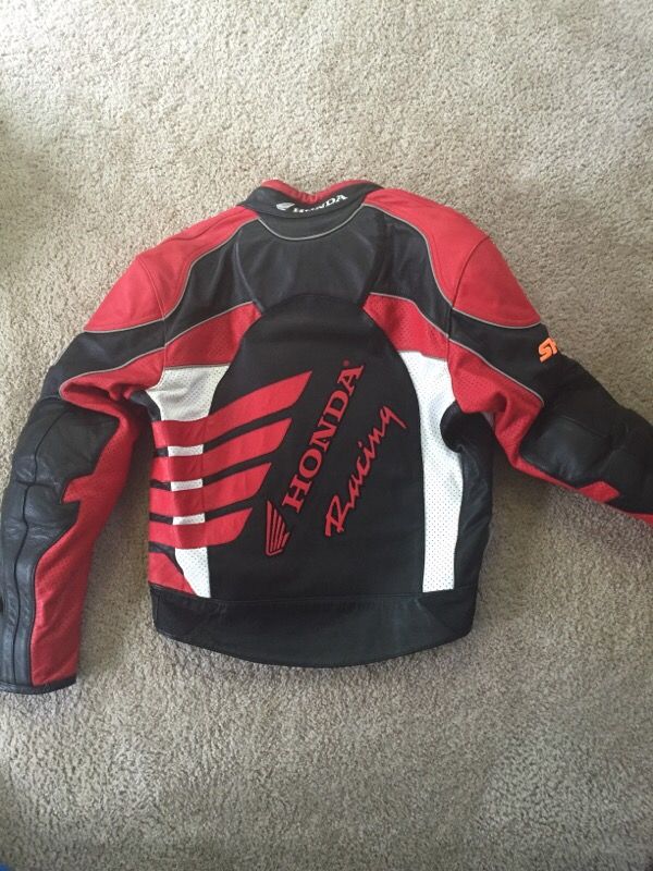 Red Leather Honda Jacket sz. 44