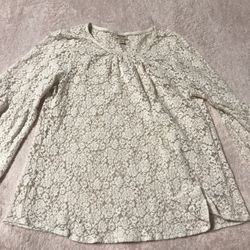 Size 2XL — White Lace Top