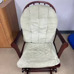 Wooden Glider Rocking Chair
