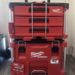 Milwaukee Packout Tool Box Pair