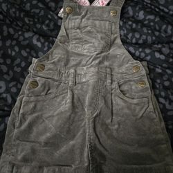 Green Skirt Overalls Girls 6/7