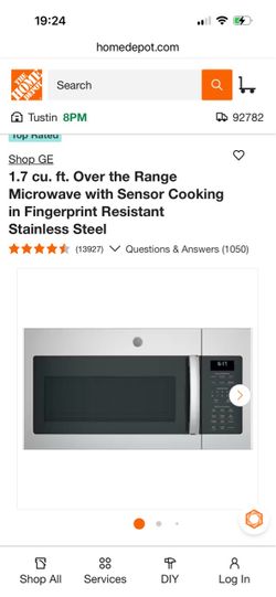 GE 1.7 cu. ft. Over the Range Microwave