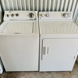 Washer Dryer Whirlpool GE Top Load Heavy a duty Super Capacity Like New FREE Delivery