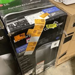 LG Electronics 8,000 BTU (DOE) 115-Volt Portable Air Conditioner LP0821GSSM Cools 350 Sq. Ft. with Dehumidifier Function, Wi-Fi Enabled