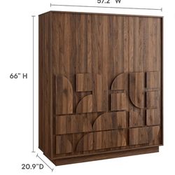 Walmart Walnut Wardrobe 