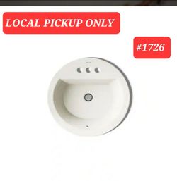 ➿️ Bryant 18.875 x 18.875 Drop-In Bathroom Sink Beige Vitreous China w/overflow #1726
