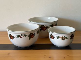 Vintage Citation "The Cades Cove Collection" Nesting Mixing Bowls Set of 3