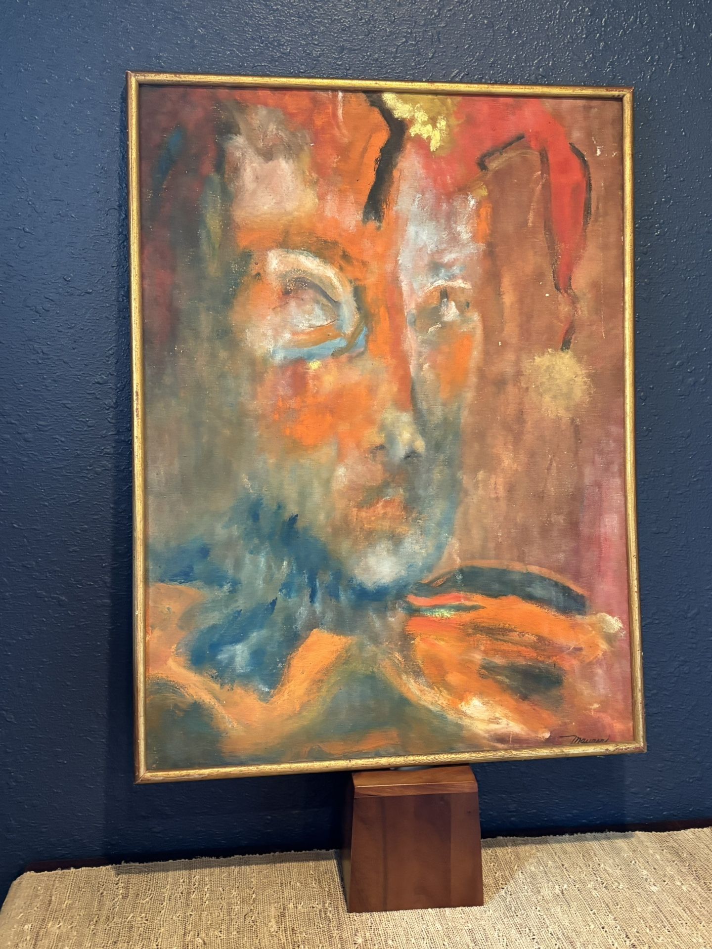Oil Painting Original mid century