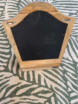 Farm house style chalkboard organizer