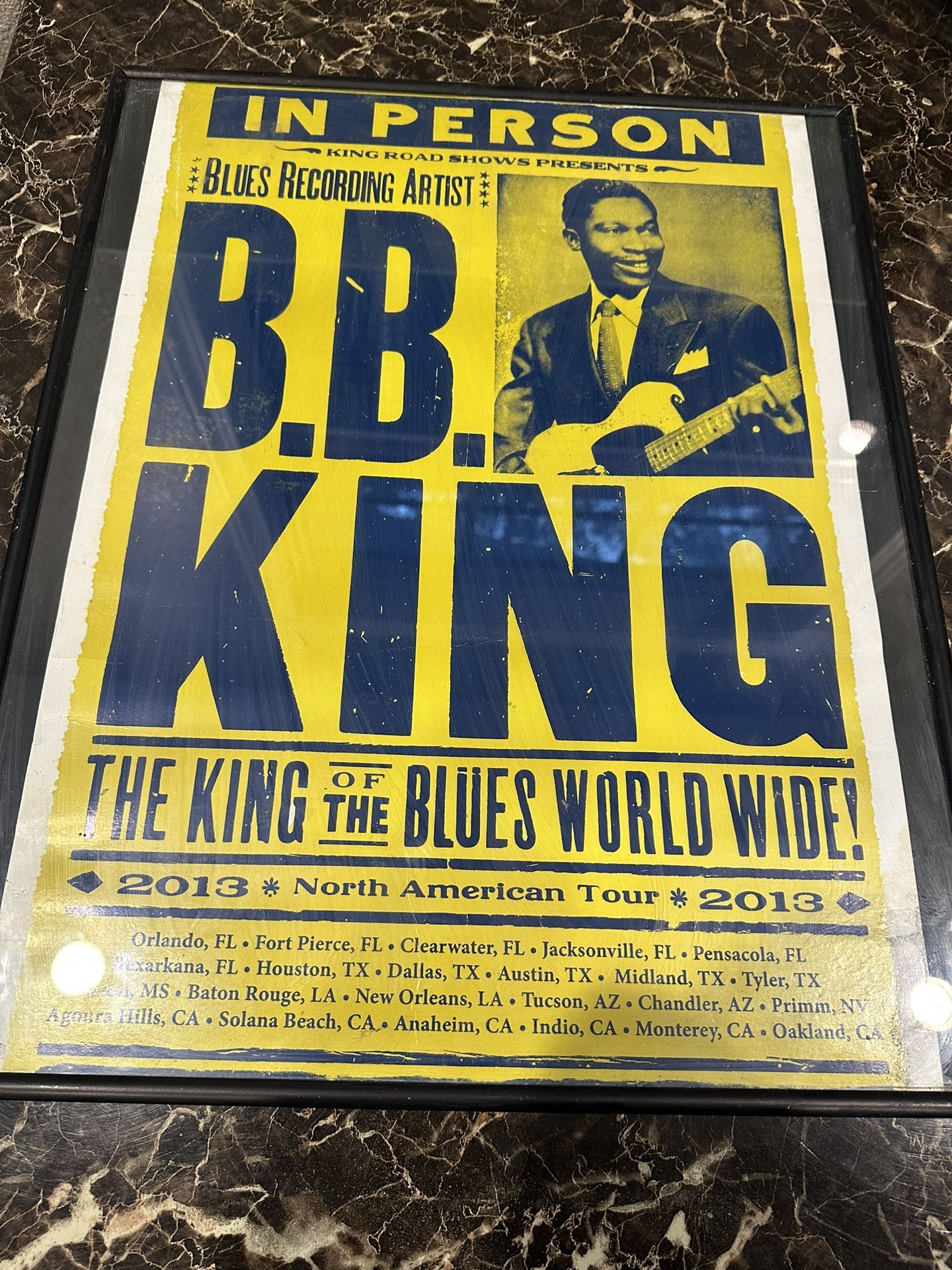 B B King Tour Poster