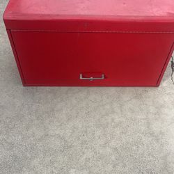 Red Metal Tool Box