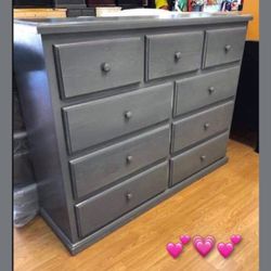 9 Drawer Pinewood Dresser ( White $479 )