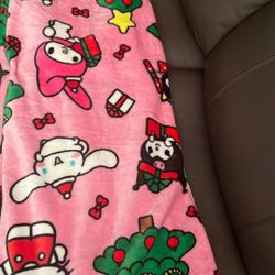 Christmas hello Kitty blanket