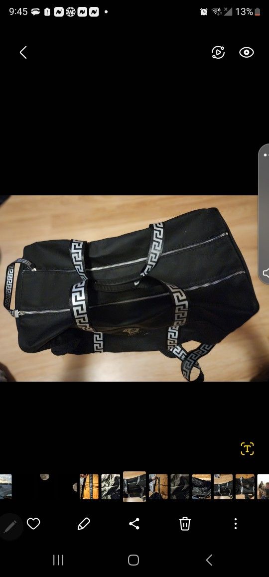 Versace Leather Luxury Luggage Bag