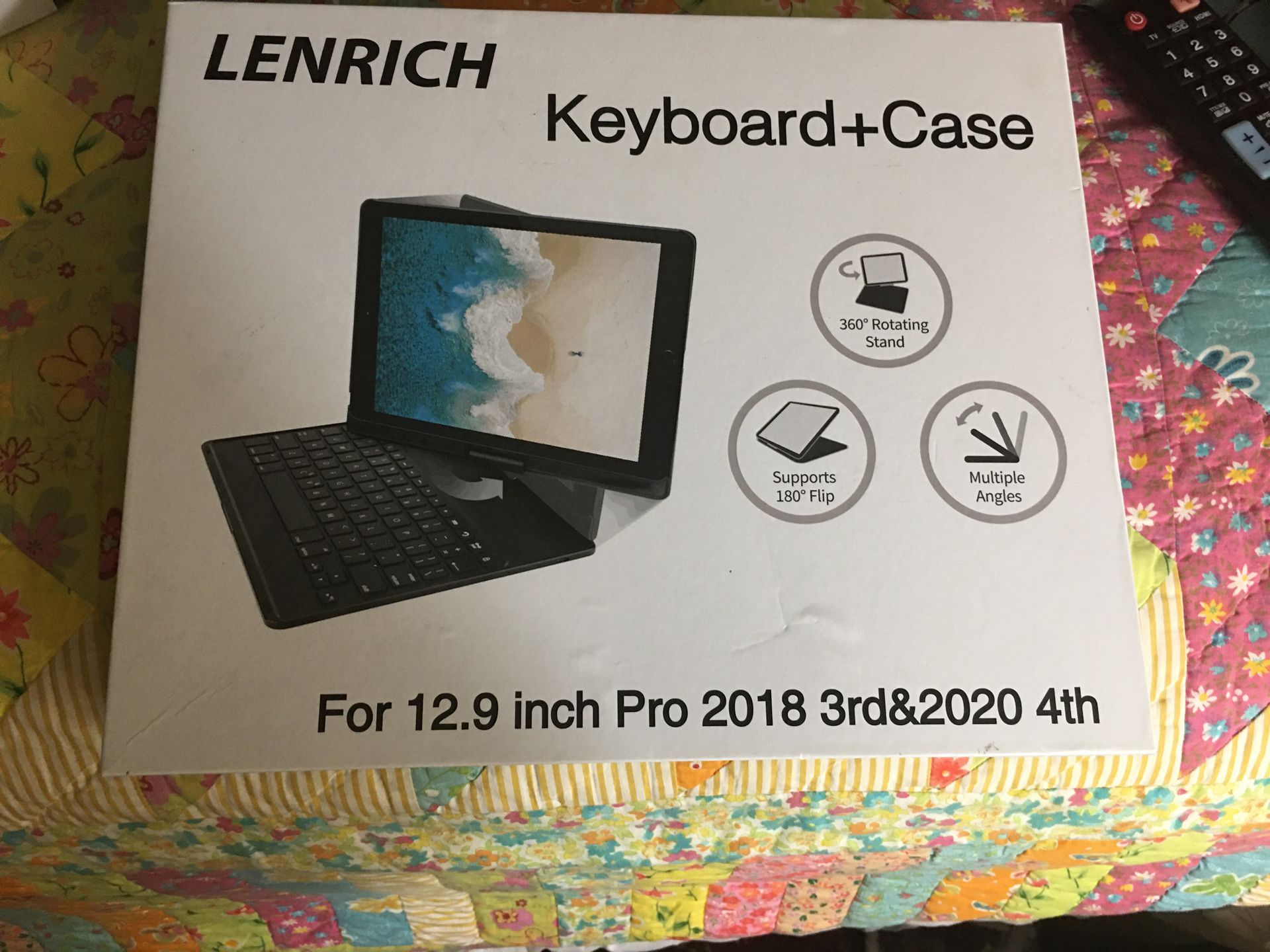 Keyboard and case for 12.9 inches Pro 2018 3 rd & 2020 4 tj