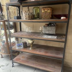 Wood Shelve and Metal $300.00