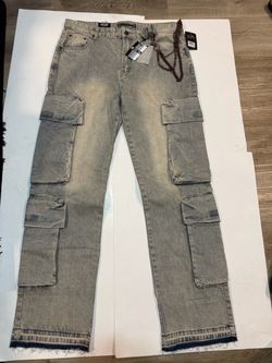 Decibel/Baggy Cargo Pants With Chain/ men’s size 40
