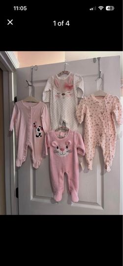 0-3 months old unused baby girl play and sleep 4 peace for $30