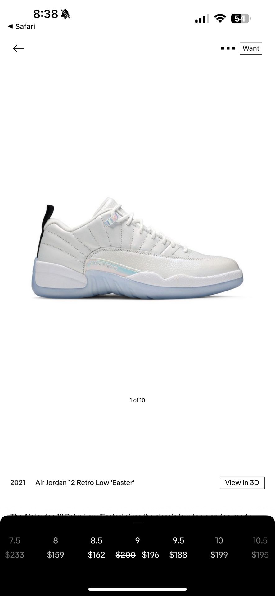 Jordan 12 low “Easter”