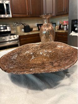 Decorative copper glass set