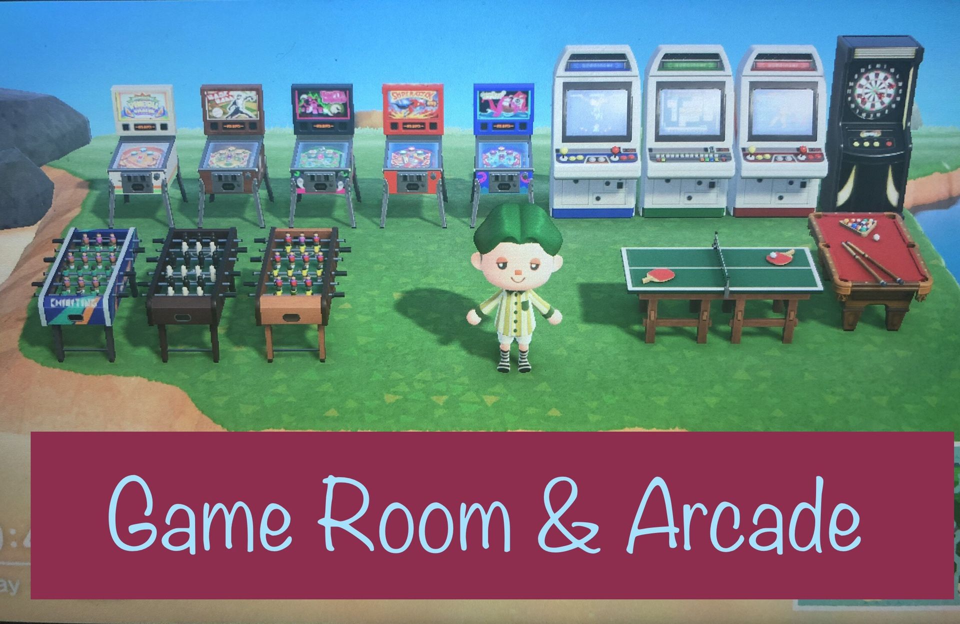 Animal Crossing New Horizons Game Room Arcade