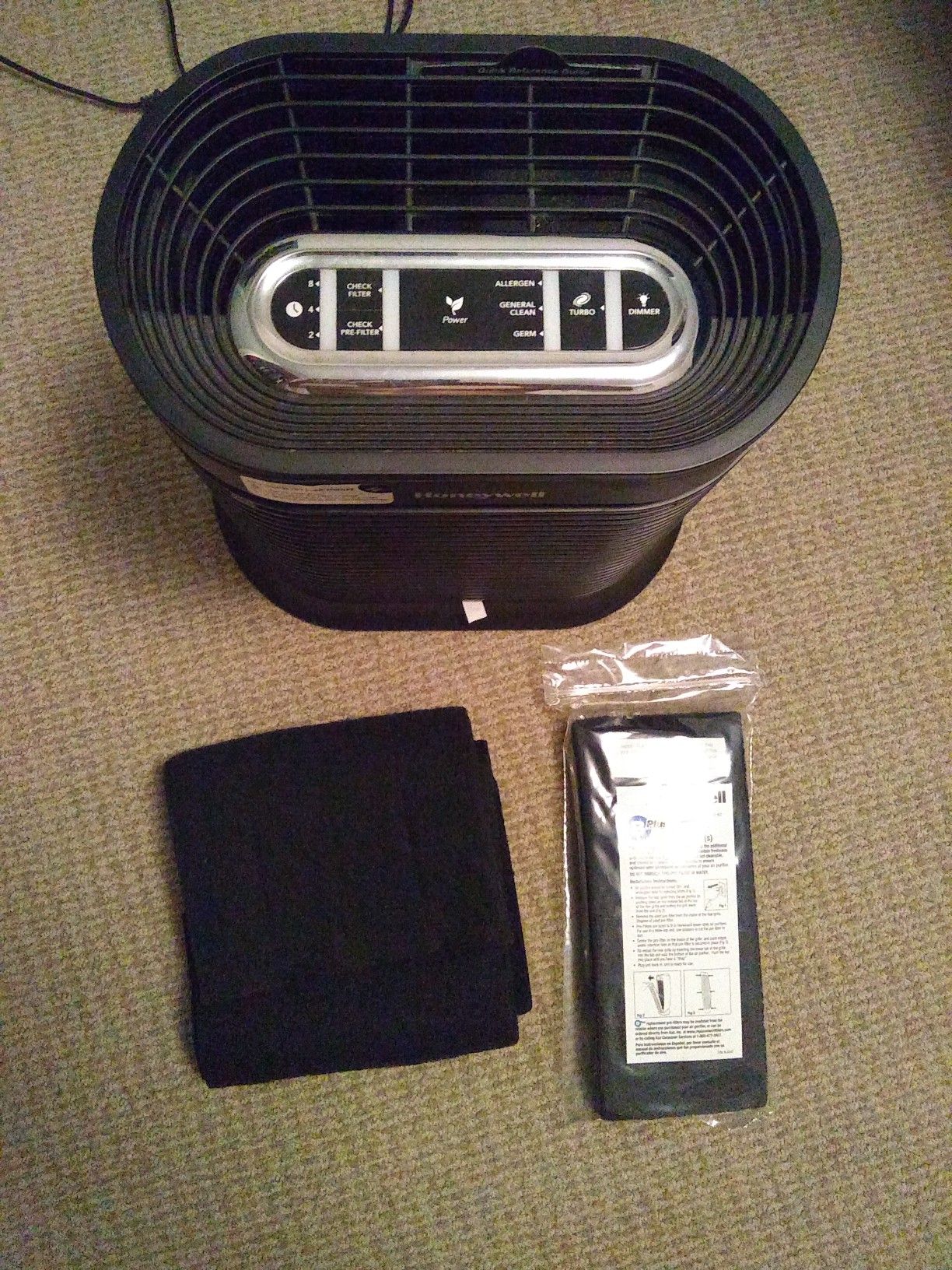 Honeywell air purifier with spare filters