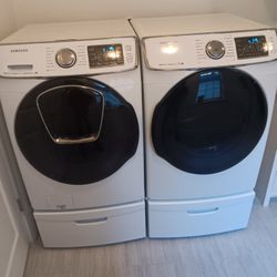 White Samsung Washer And Dryer Set 