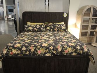 Perennial Home Mezcal King Wood Panel Bed - Dark Espresso Brown | Headboard