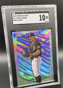 2023 PAUL SKENES SHALLECKED REFRACTOR GRADED 10 MINT