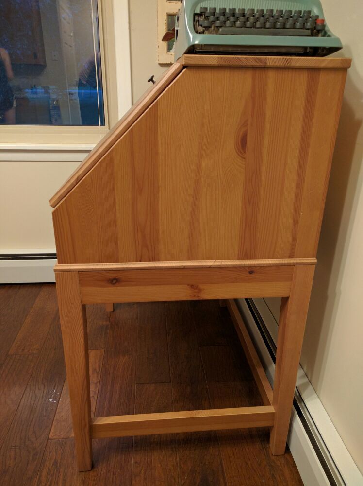IKEA Alve Secretary Desk Oak for Sale in Andover, MN OfferUp