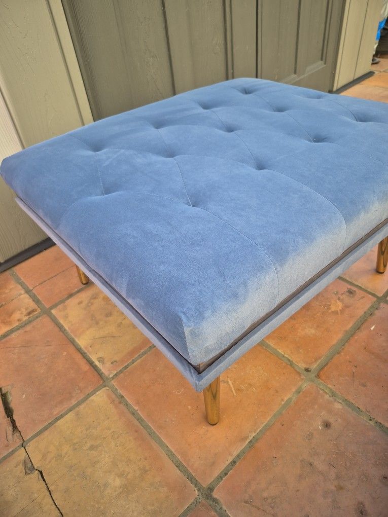 New Ottoman, Blue, Beautiful, Soft!