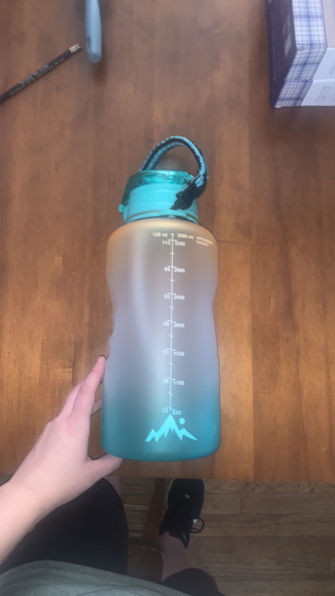 Giotto Large 128oz Motivational Water Bottle
