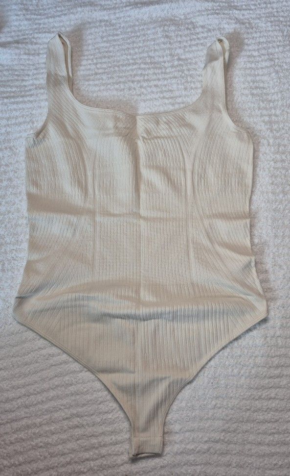 Shapshe Light Tan Thong Bodysuit Shapewear Large See Photos And Description
