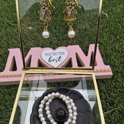 Earings w/ bracelet set fashion