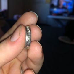 Sterling Silver Ring, Missing Diamond