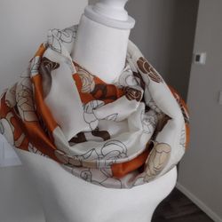 Silky Scarf, Brand New With A Tag. Pretty Big And Beautiful.