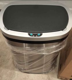 13 gallons Automatic trash can/ stainless steel/ Innovaze/ new open box with packing 👍👍