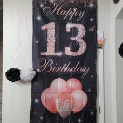 13th Birthday Banner