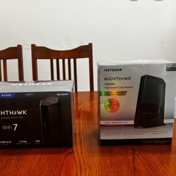 BRAND NEW NIGHTHAWK ROUTER AND MODEM