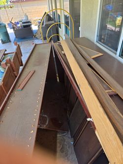 3 big Oak  shelf  cabinet