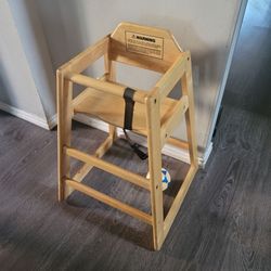 Wooden Baby High Chair