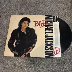 MICHAEL JACKSON "Bad" Vinyl LP Original 1987 Epic First Press - NEAR MINT !