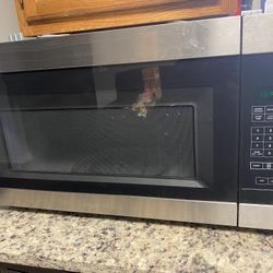 Over The Range Microwave And Gas Stove Including Gas Pipeline 