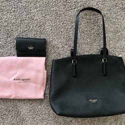 Black Kate Spade Purse Matching Wallet for Sale in Azalea Park