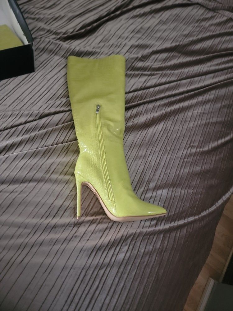 Lime Green Boots